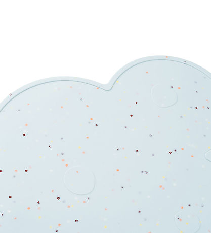 Done by Deer Placemat - Silicone - Sky - Confetti Blue
