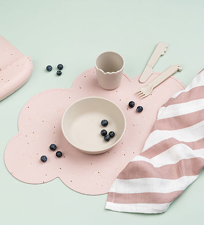 Done by Deer Placemat - Silicone - Sky - Confetti Powder
