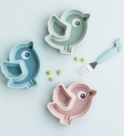 Done by Deer Der Snackteller - Stick & Stay - Birdee - Blau