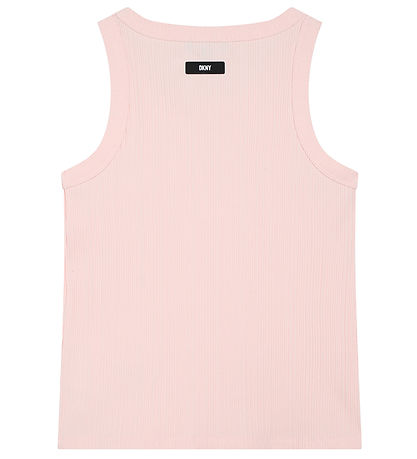DKNY Hlýrabolur - Rib - Bleikt