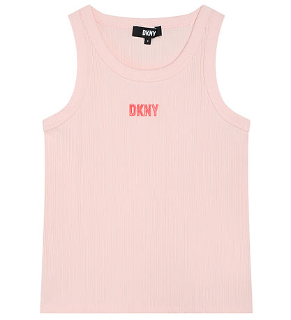 DKNY Hlýrabolur - Rib - Bleikt