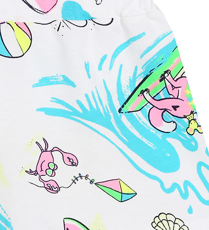 Billieblush Shorts - White w. Surf print