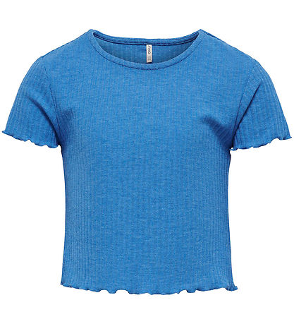 Kids Only Stuttermabolur - KogNella - Rib - Noos - franska Blue