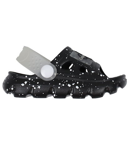 Calvin Klein Sandalar - Þægilegt - Svart M. Hvítt