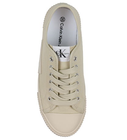 Calvin Klein Skor - Low Cut Lace-Up - Beige