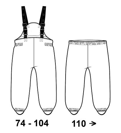Mikk-Line Rainwear w. Suspenders - PU - Recycled - Warm Taupe w.