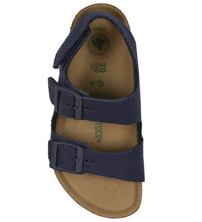 Birkenstock Sandals - Milan HL Rivet Logo - Vegan Canvas Midni