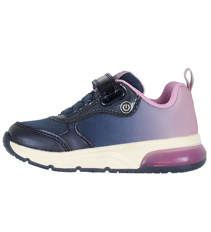 Geox Shoe w. Light - Spaceclub - Wish - Navy/Lavender