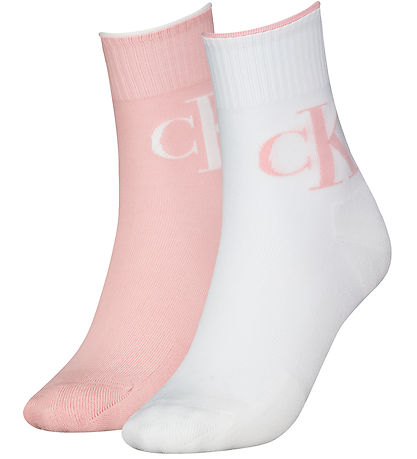 Calvin Klein Chaussettes 2 Pack Taille unique White Rose R KW FR