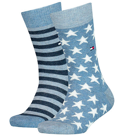 Tommy Hilfiger Socken - 2er-Pack - Sterne Ente Streifen - Jeans