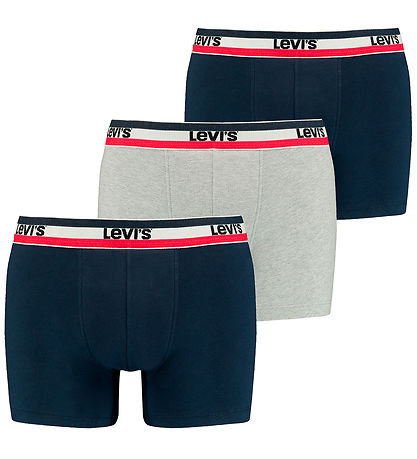 Levis Boxers - 3-Pack - Navy/Grey Melange