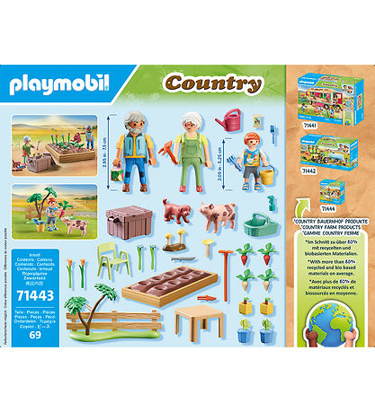 Playmobil Country Idyllic kitchen garden with grandparents 7 KW CH