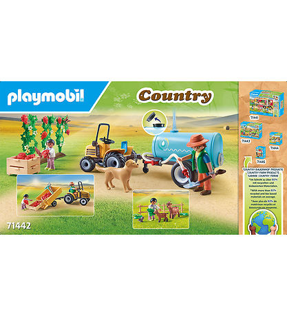 Playmobil Country - Traktor mit Anhänger und Wassertank - 71442 