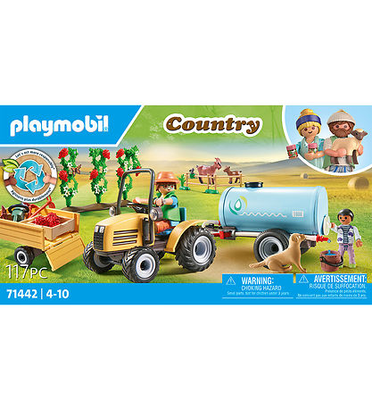 Playmobil Country - Traktor mit Anhänger und Wassertank - 71442 