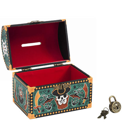 Djeco Money Box - 10x12 cm - Pirates
