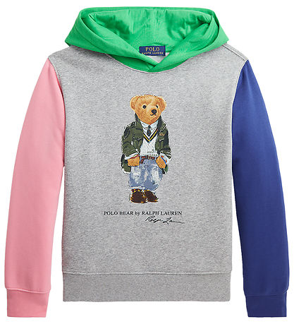 Polo Ralph Lauren Hoodie Grey Melange w. Soft Toy KW AT