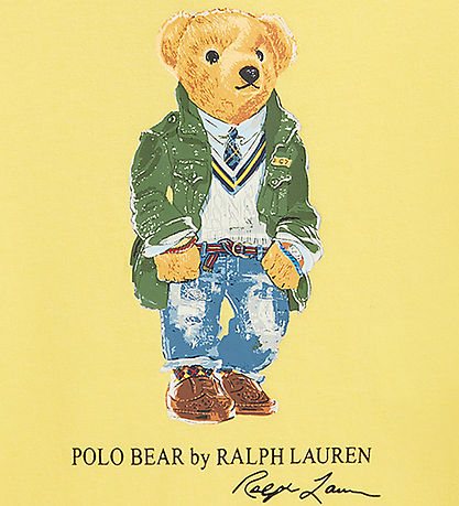 Polo Ralph Lauren Summer Romper - Oasis Yellow w. Soft Toy