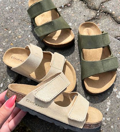 En Fant Sandalar - Nubuck - Sea Sprey