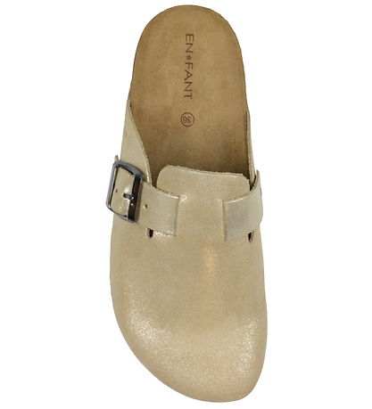 En Fant Sandalar - Nubuck - Champagne Drapplitað