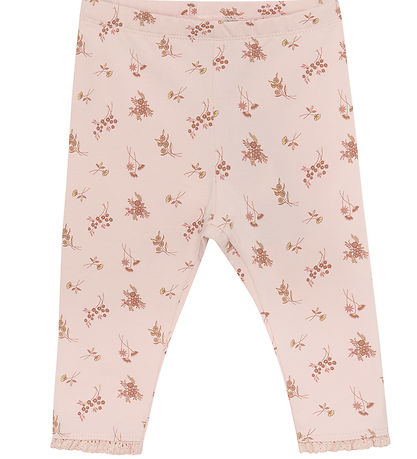 En Fant Leggings - AOP - Peach Písk M. Blóm
