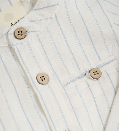 En Fant Shirt - Striped - Egg nog