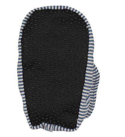 Melton Slippers - Striped - Dark Denim