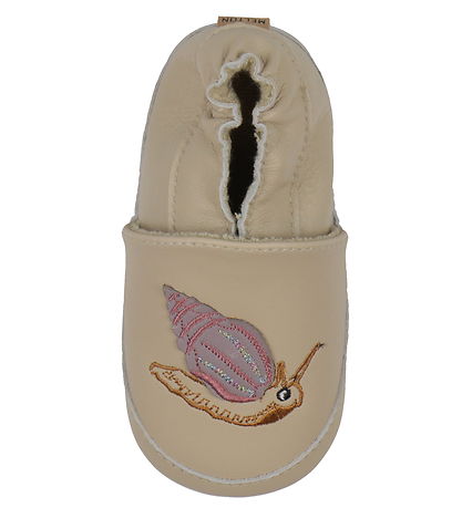 Melton Leder-Krabbelschuhe - Oxford Tan