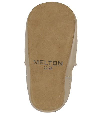 Melton Leder-Krabbelschuhe - Oxford Tan