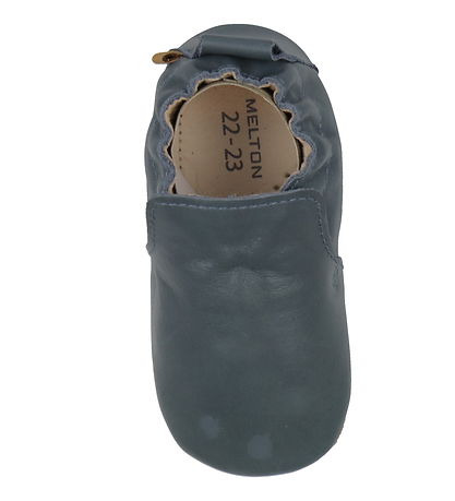 Melton Leder-Krabbelschuhe - Zart - Meerblick