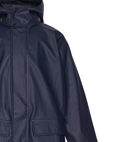 Ver de Terre Rain Coat - PU - Navy