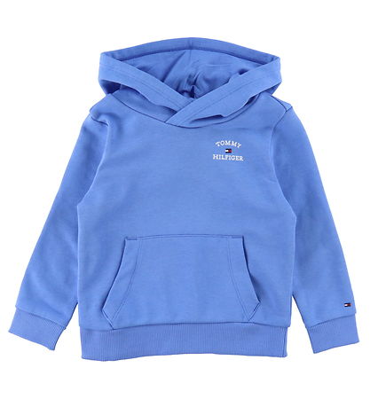 Tommy Hilfiger Hoodie - TH Logo - Blue Stava