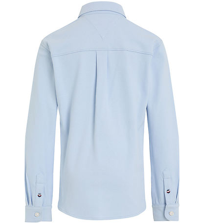 Tommy Hilfiger Hemd - Monogram Stretch - Breezy Blue