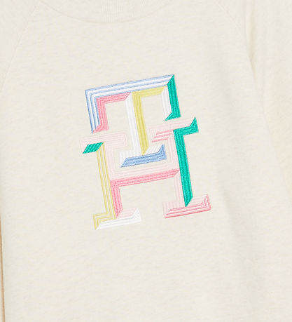 Tommy Hilfiger Sweatshirt - Multi Color Monogram - Calico Heathe