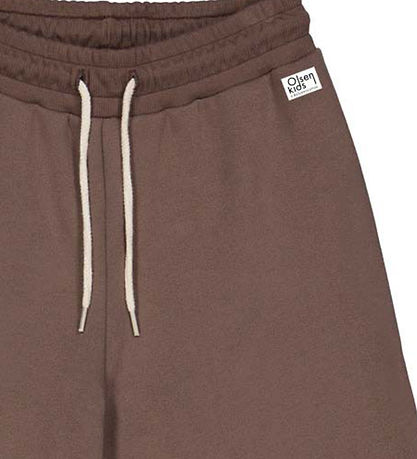 Olsen Kids x Stad Green Sweatpants - Utsvängda - Cedar Brown