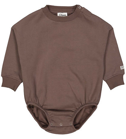 Olsen Kids x Bær Green Samfella L/æ - Sviti - Cedar Brown