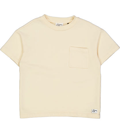 Olsen Kids x Bær Green Stuttermabolur - Sviti - Ecru
