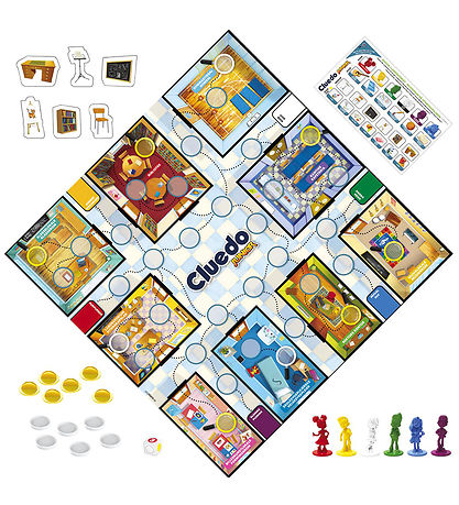 Hasbro Board Game - Cluedo Junior - 2-I-1