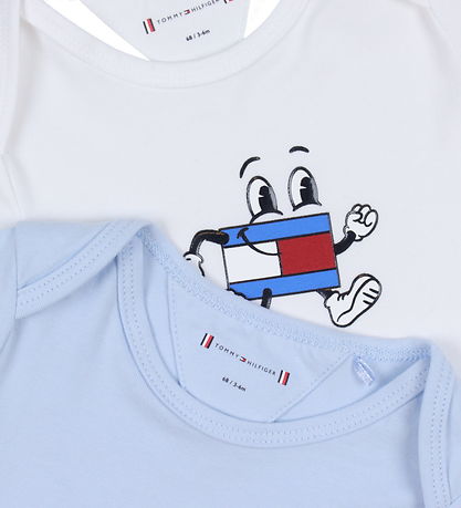 Tommy Hilfiger Geschenktüte - Body k/ä - 2er-Pack - Luftig Blue