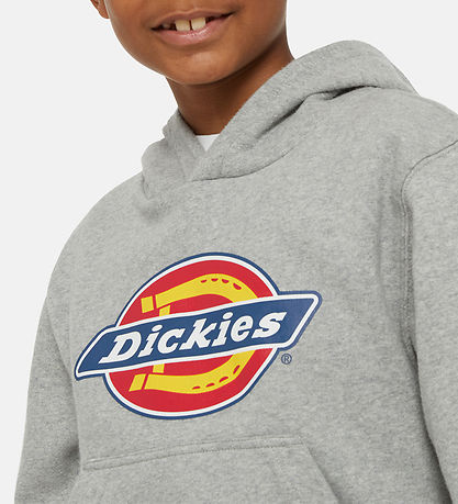 Dickies Hoodie - Youth Logo - Heather Gray