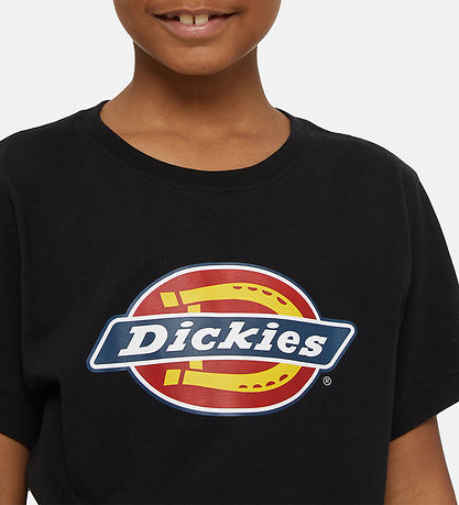 Dickies Stuttermabolur - Ungmenni Lógó - Svart