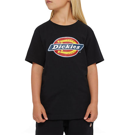 Dickies Stuttermabolur - Ungmenni Lógó - Svart