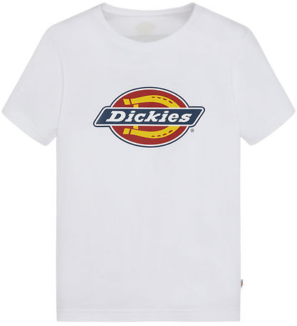 Dickies Stuttermabolur - Ungmenni Lógó - Hvítur