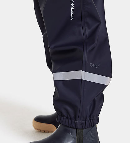 Didriksons Regnbuxur M. axlaböndum - PU - Splashman - Dökkblátt