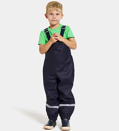 Didriksons Regnbuxur M. axlaböndum - PU - Splashman - Dökkblátt