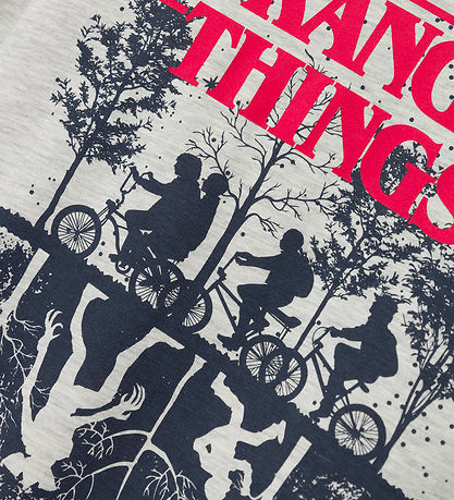 Name It Kapuzenpullover - NkmFinny Stranger Things - Light Grey 