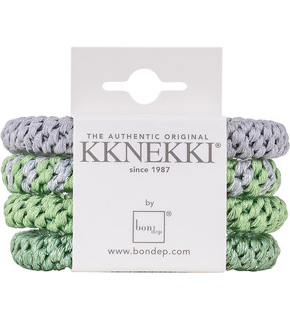 Kknekki Haargummis - 4er-Pack - Grün/Blau