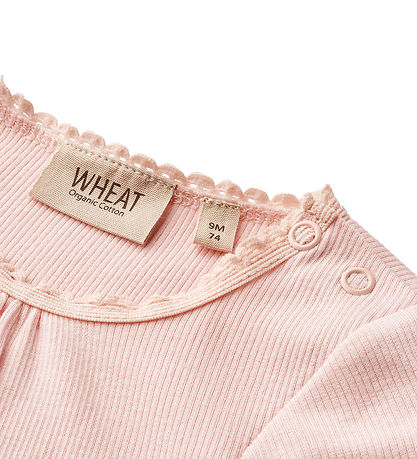 Wheat Bodysuit s/s - Rib - Edna - Rose Ballet