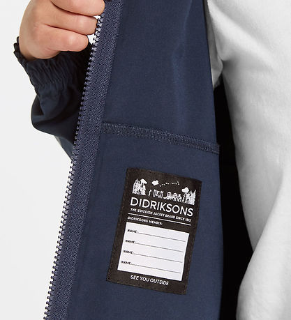 Didriksons Lightweight Jacket - Raspberry - Navy