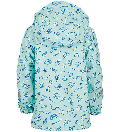 Didriksons Lightweight Jacket - Norma - Doodle Pale Mint