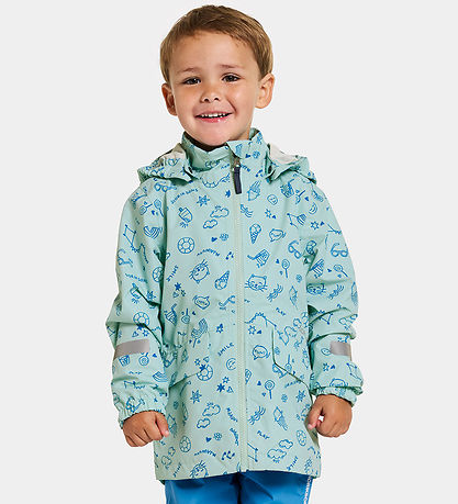 Didriksons Lightweight Jacket - Norma - Doodle Pale Mint